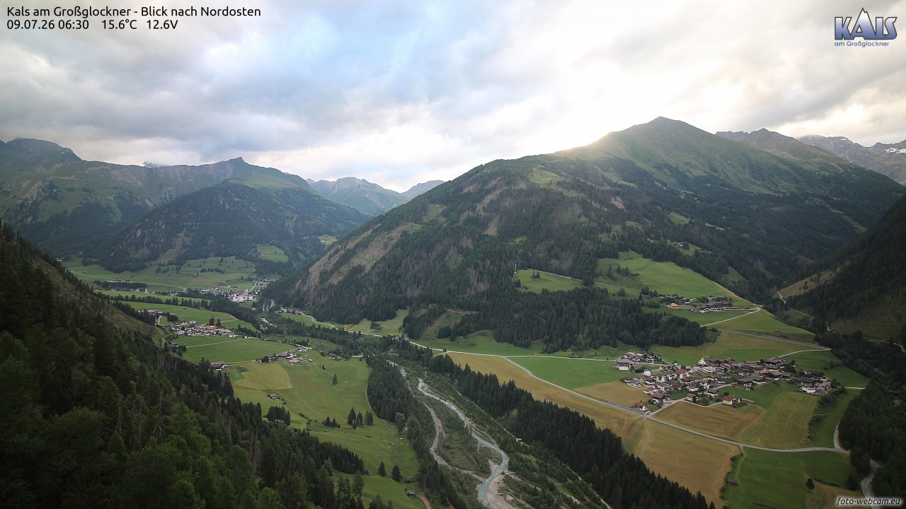 Archiv Foto Webcam Kals am Großglockner - Nordost