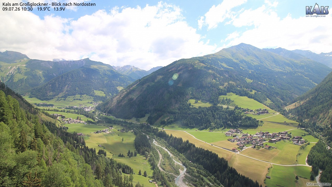 Archiv Foto Webcam Kals am Großglockner - Nordost