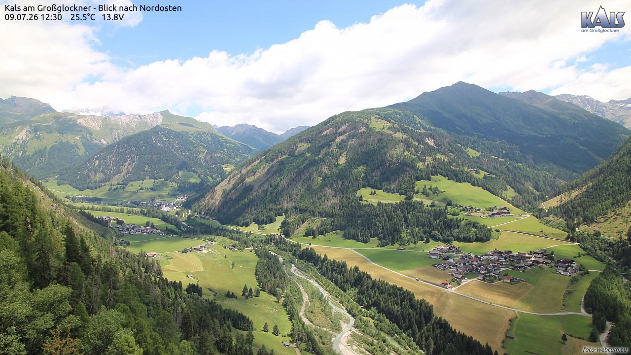 Archiv Foto Webcam Kals am Großglockner - Nordost