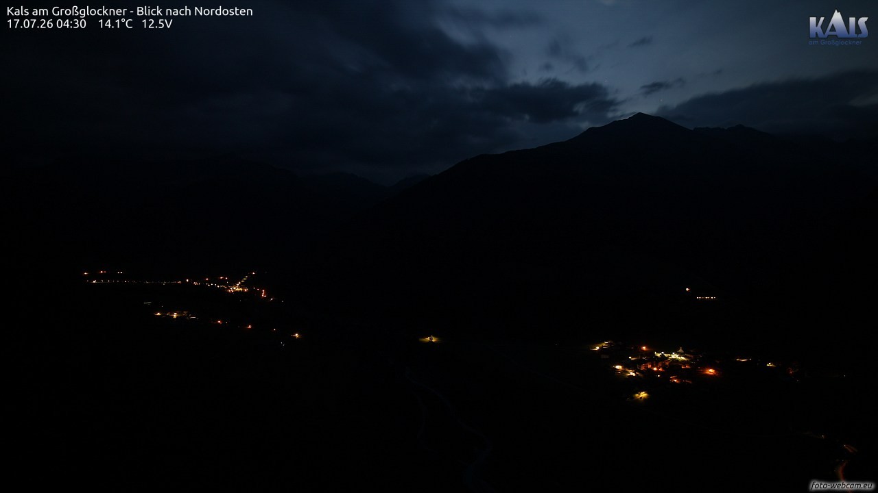 Archiv Foto Webcam Kals am Großglockner - Nordost