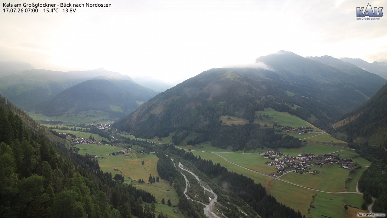 Archiv Foto Webcam Kals am Großglockner - Nordost