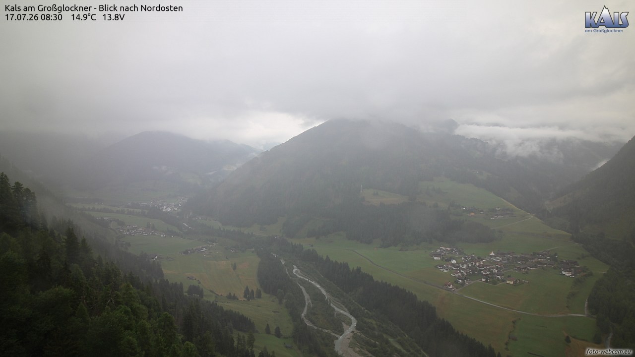 Archiv Foto Webcam Kals am Großglockner - Nordost