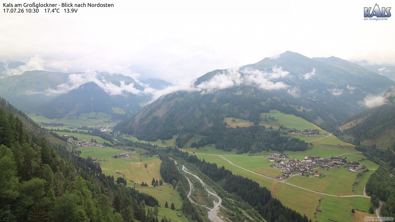 Archiv Foto Webcam Kals am Großglockner - Nordost