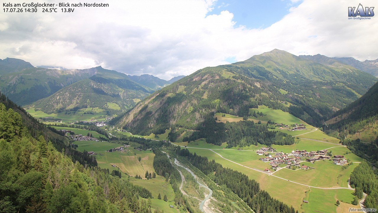 Archiv Foto Webcam Kals am Großglockner - Nordost