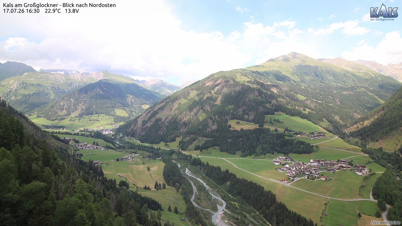 Archiv Foto Webcam Kals am Großglockner - Nordost