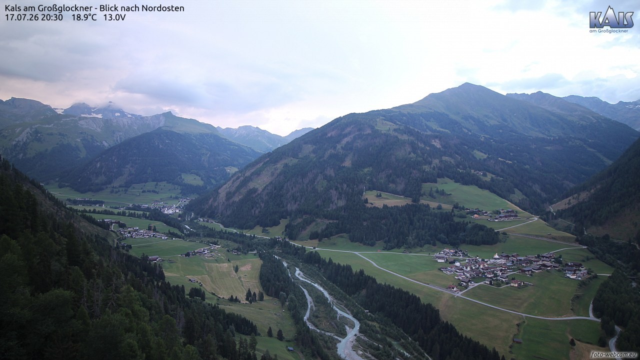 Archiv Foto Webcam Kals am Großglockner - Nordost
