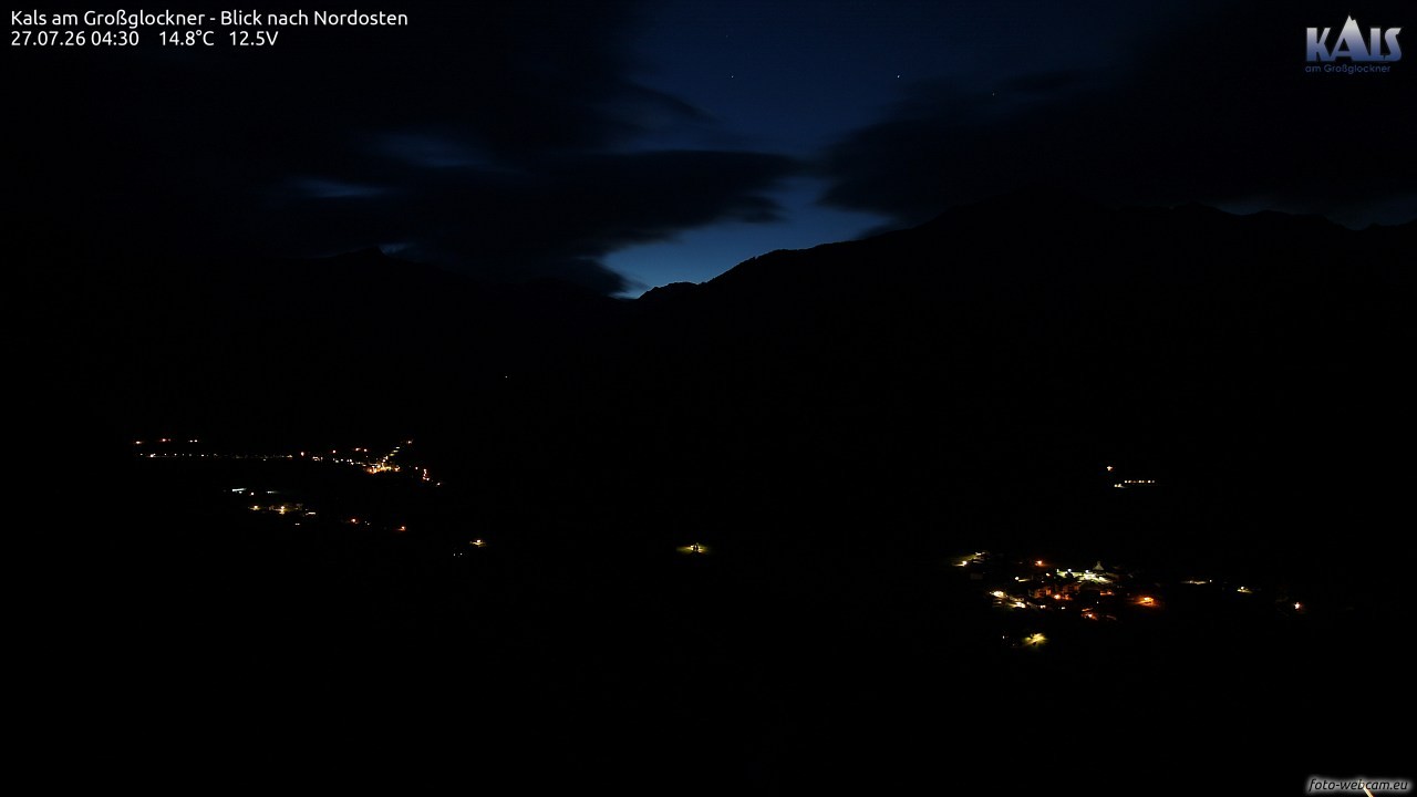 Archiv Foto Webcam Kals am Großglockner - Nordost