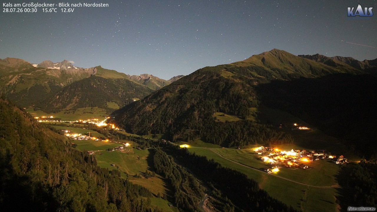 Archiv Foto Webcam Kals am Großglockner - Nordost