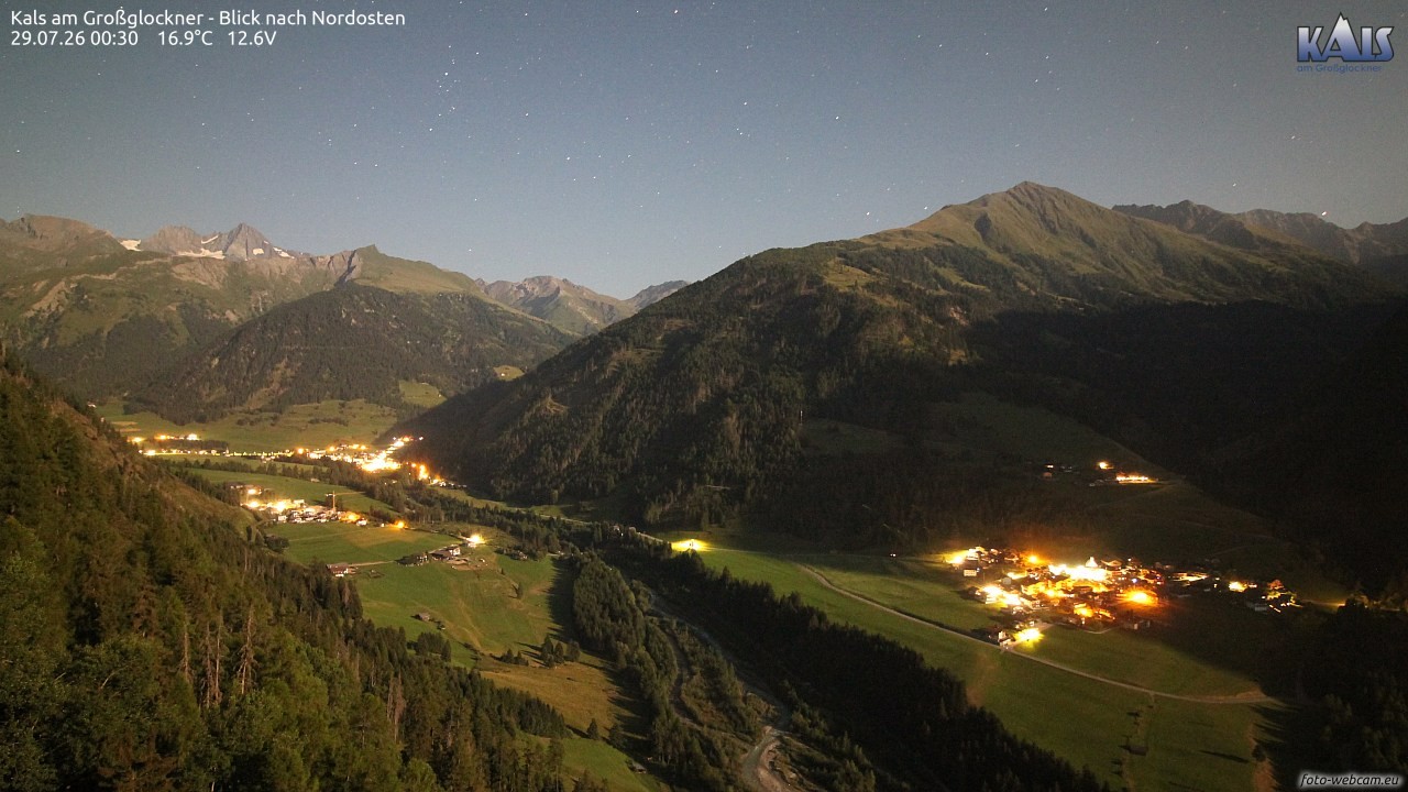 Archiv Foto Webcam Kals am Großglockner - Nordost