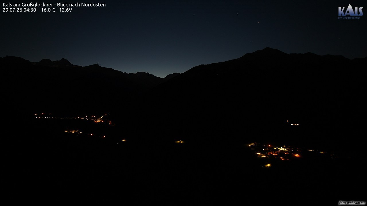 Archiv Foto Webcam Kals am Großglockner - Nordost