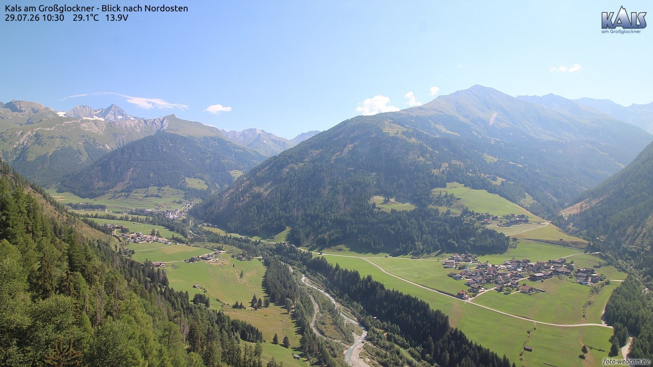 Archiv Foto Webcam Kals am Großglockner - Nordost