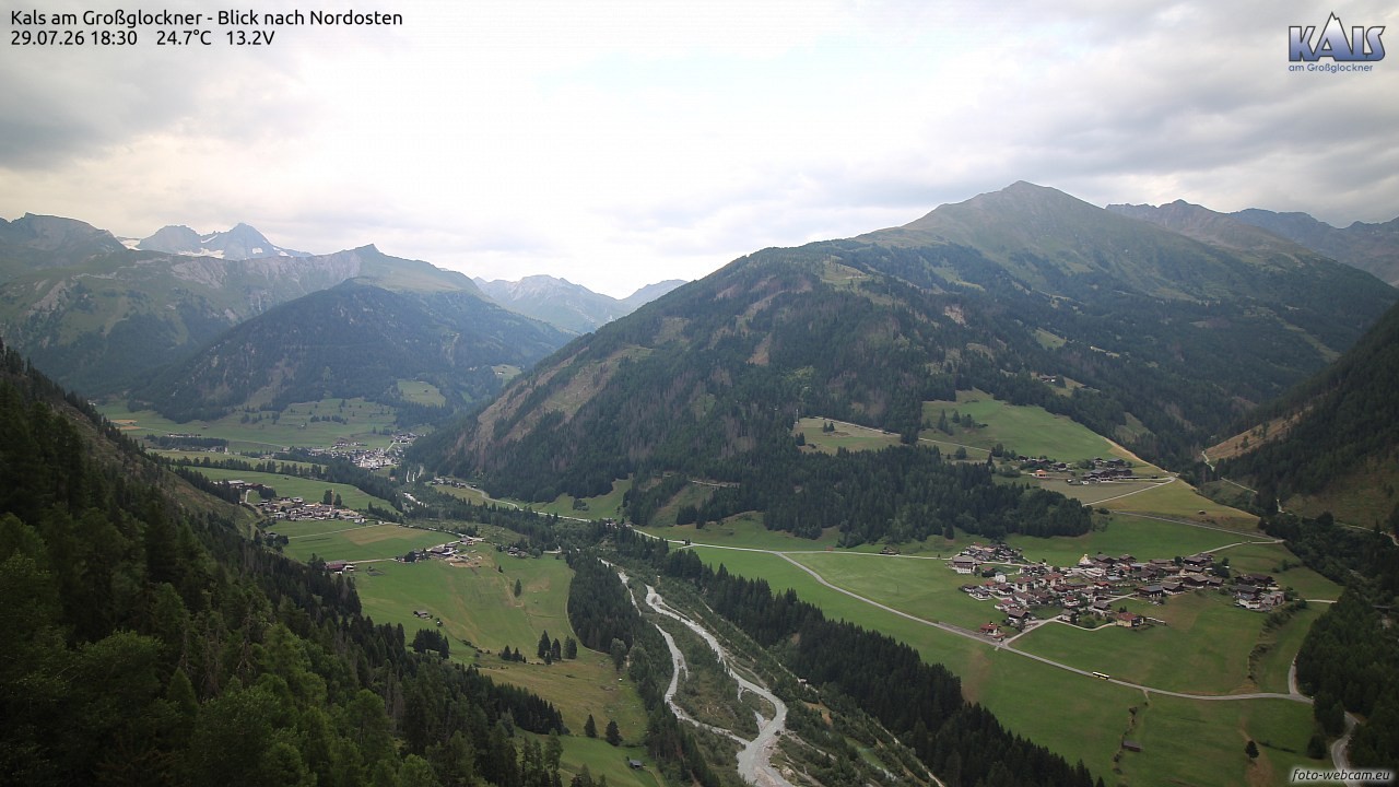 Archiv Foto Webcam Kals am Großglockner - Nordost