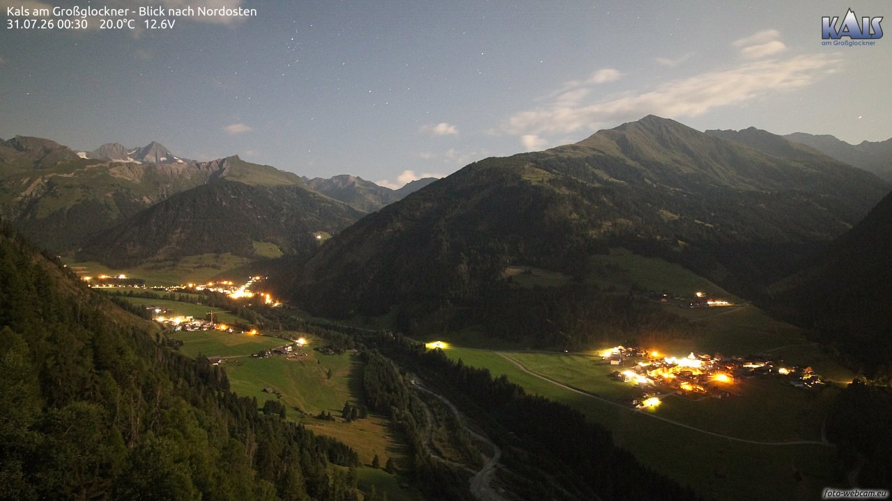 Archiv Foto Webcam Kals am Großglockner - Nordost