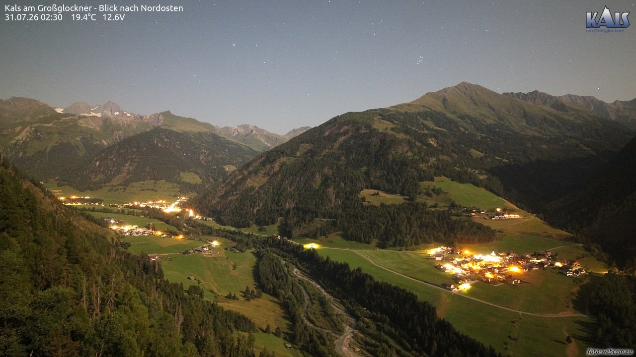 Archiv Foto Webcam Kals am Großglockner - Nordost