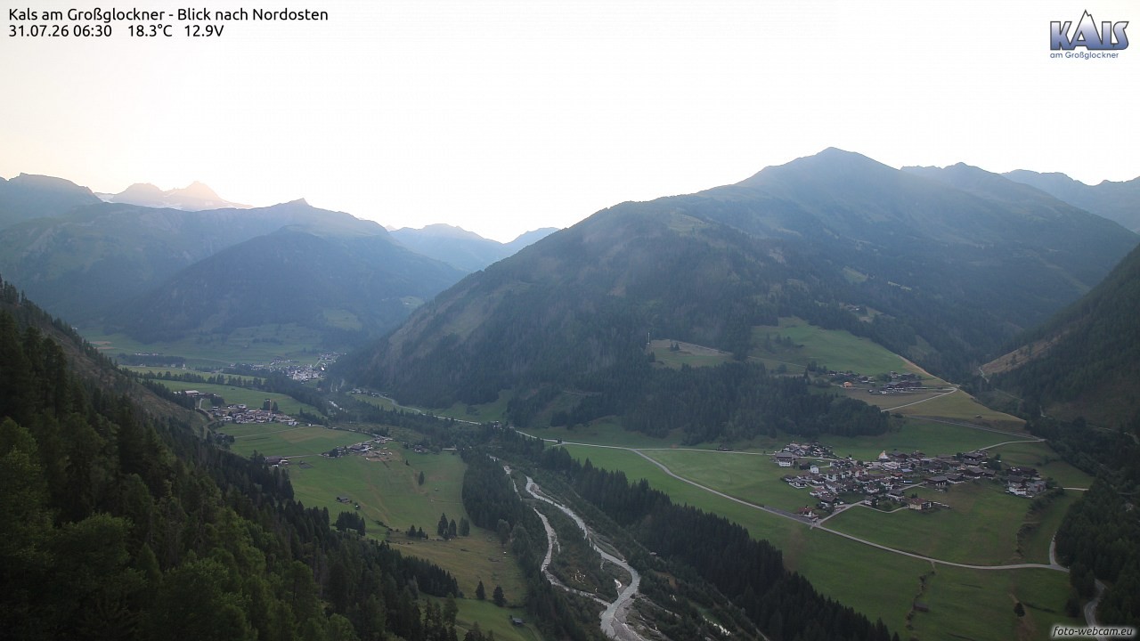Archiv Foto Webcam Kals am Großglockner - Nordost