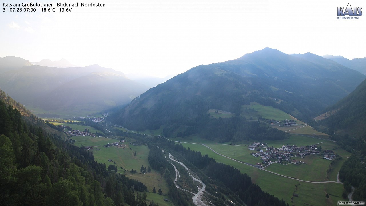 Archiv Foto Webcam Kals am Großglockner - Nordost