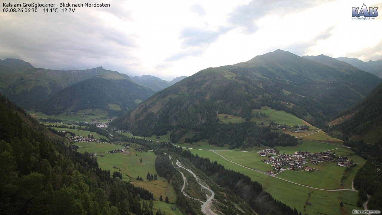 Archiv Foto Webcam Kals am Großglockner - Nordost