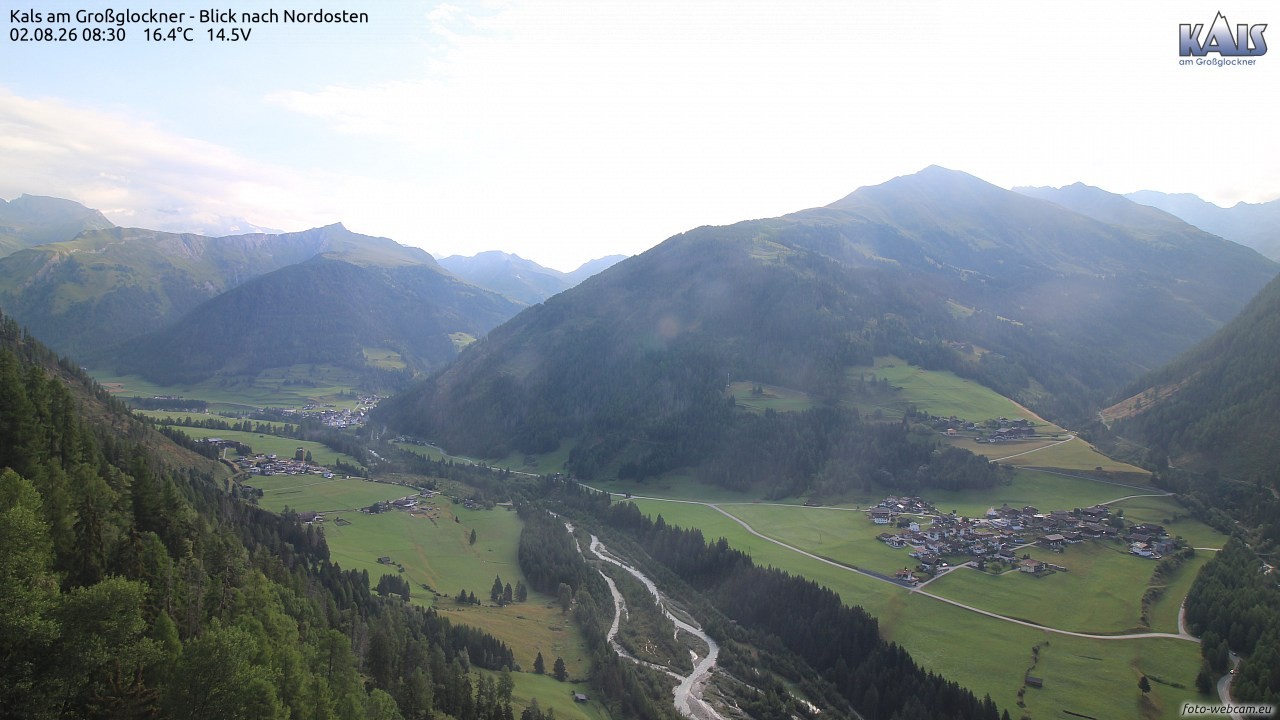 Archiv Foto Webcam Kals am Großglockner - Nordost