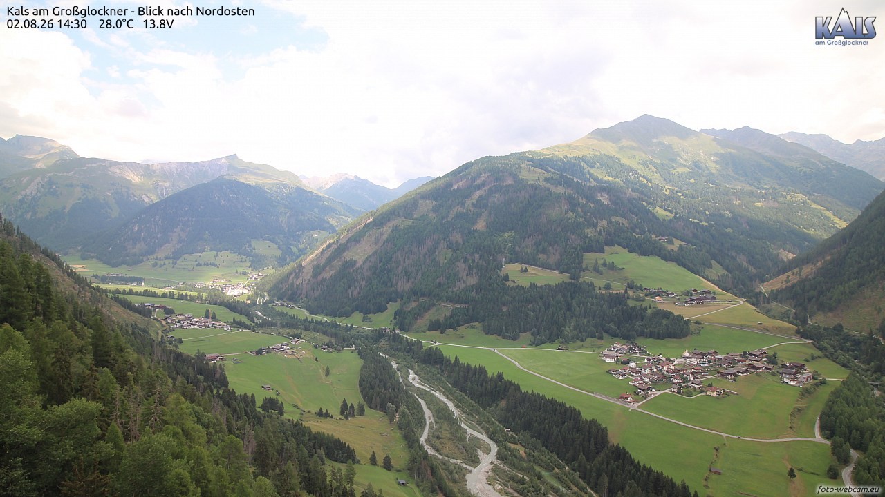 Archiv Foto Webcam Kals am Großglockner - Nordost