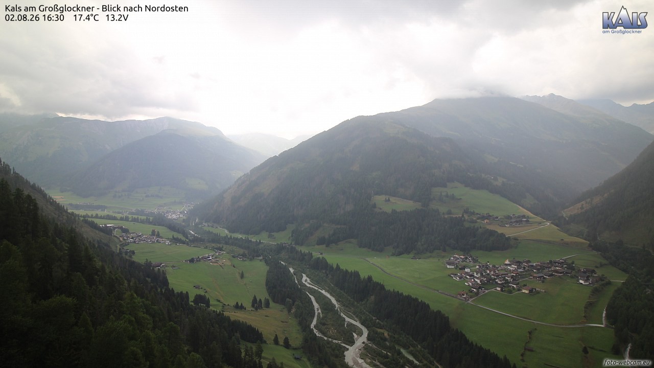 Archiv Foto Webcam Kals am Großglockner - Nordost