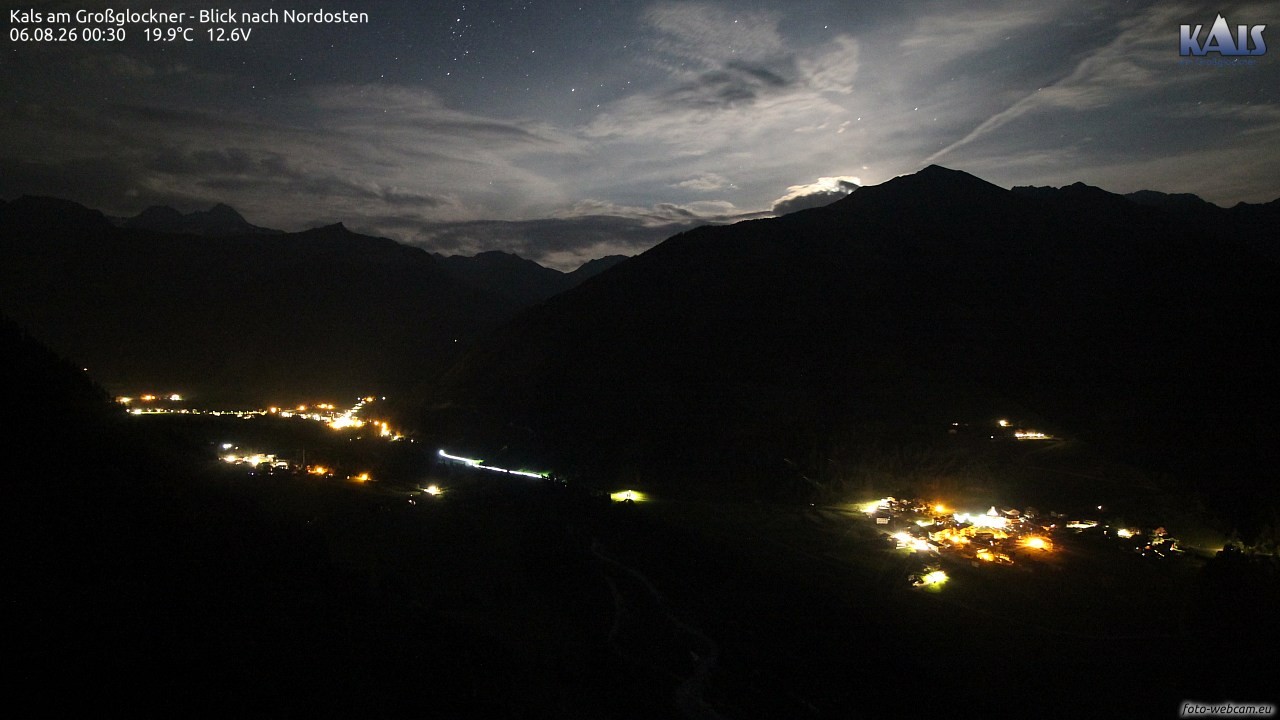 Archiv Foto Webcam Kals am Großglockner - Nordost