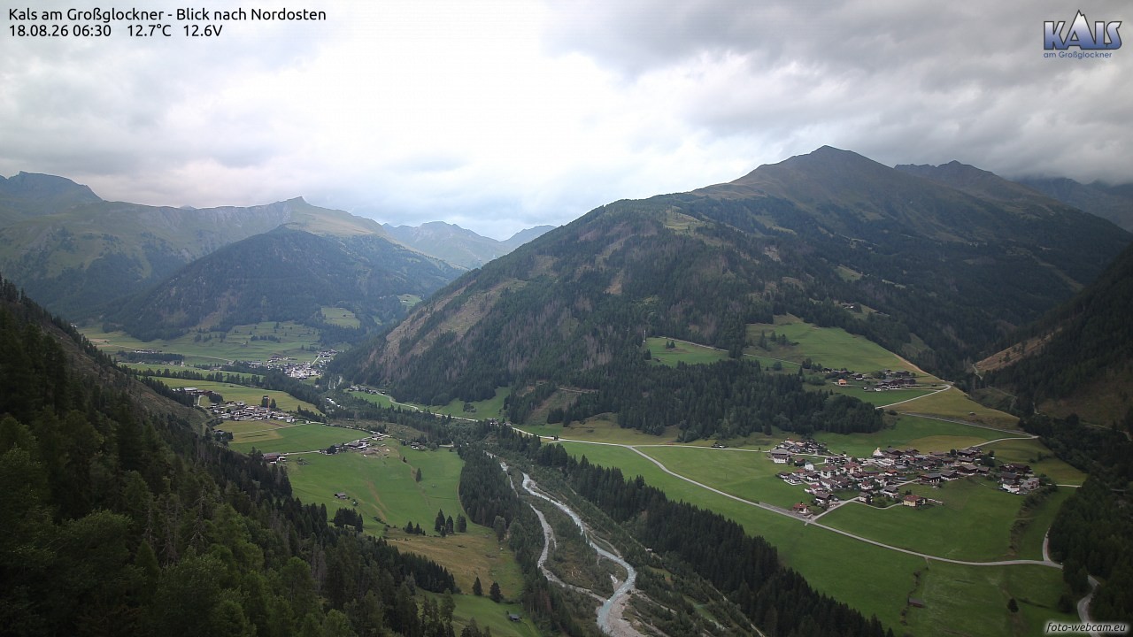 Archiv Foto Webcam Kals am Großglockner - Nordost