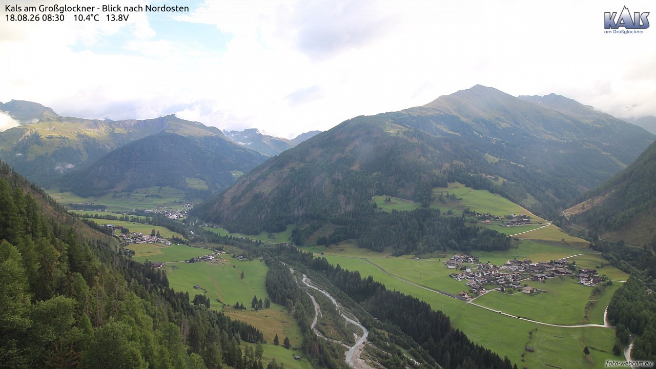 Archiv Foto Webcam Kals am Großglockner - Nordost