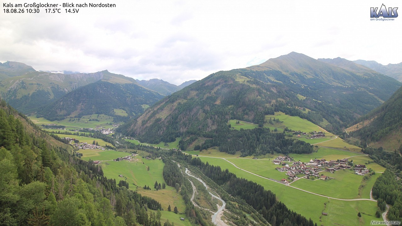 Archiv Foto Webcam Kals am Großglockner - Nordost