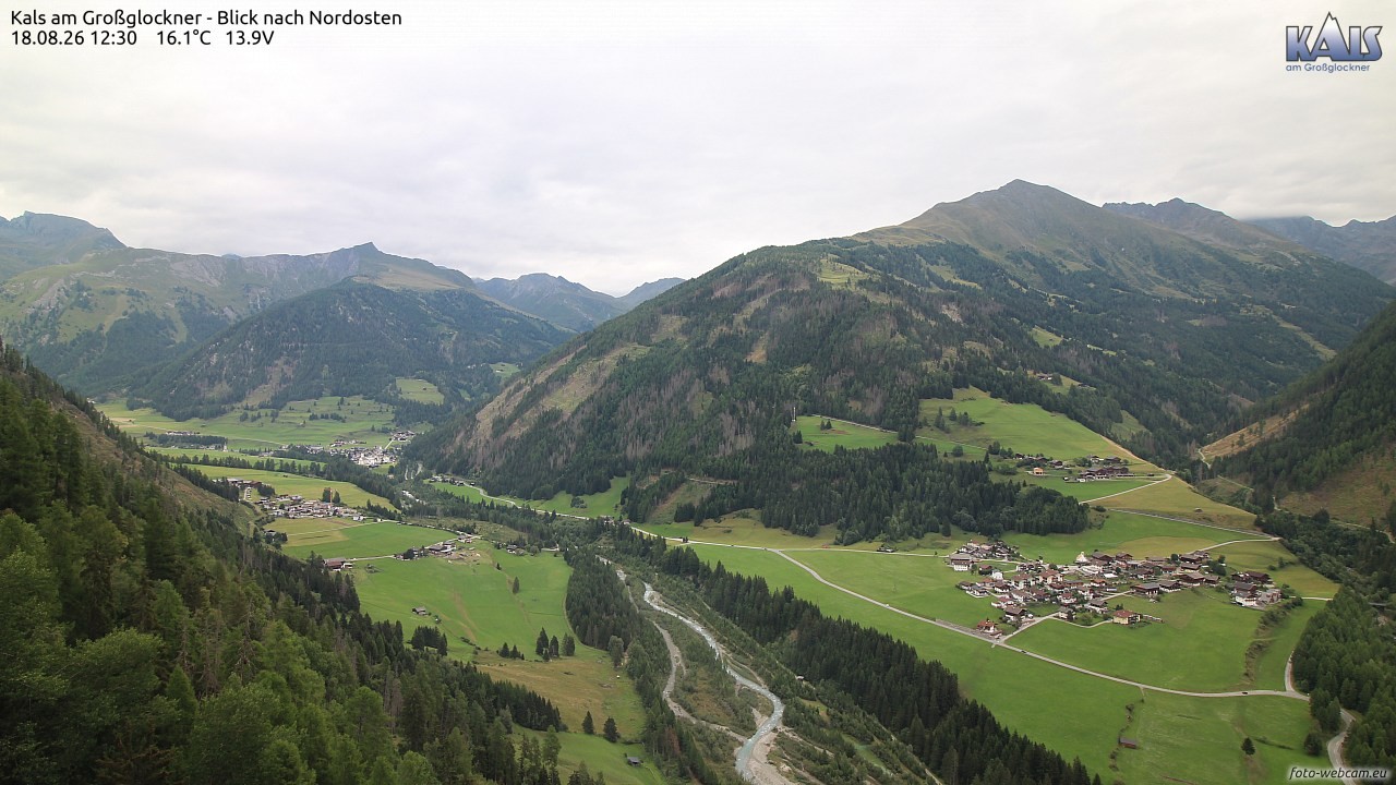 Archiv Foto Webcam Kals am Großglockner - Nordost