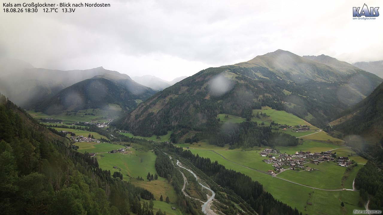 Archiv Foto Webcam Kals am Großglockner - Nordost