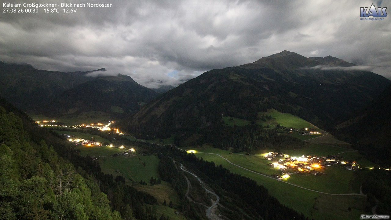 Archiv Foto Webcam Kals am Großglockner - Nordost