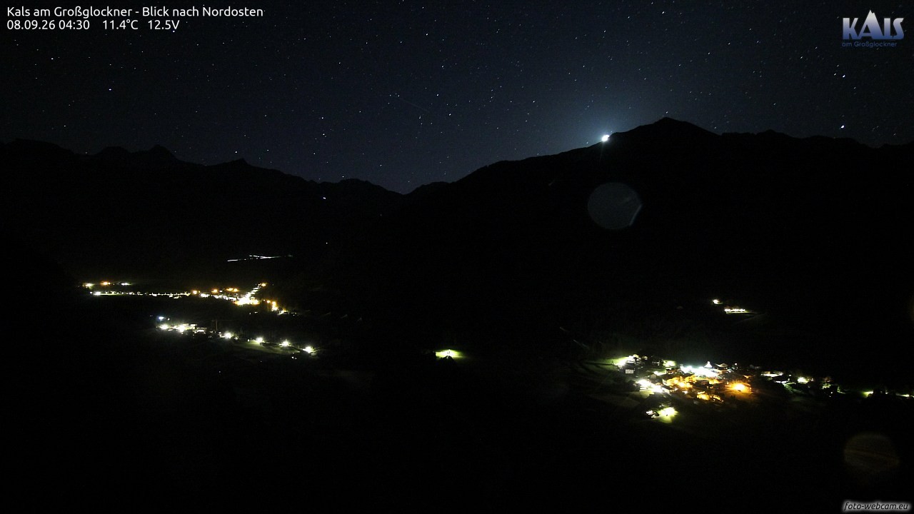 Archiv Foto Webcam Kals am Großglockner - Nordost
