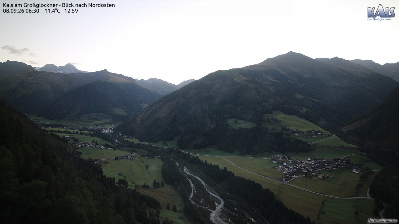 Archiv Foto Webcam Kals am Großglockner - Nordost