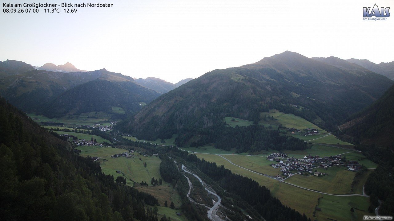 Archiv Foto Webcam Kals am Großglockner - Nordost
