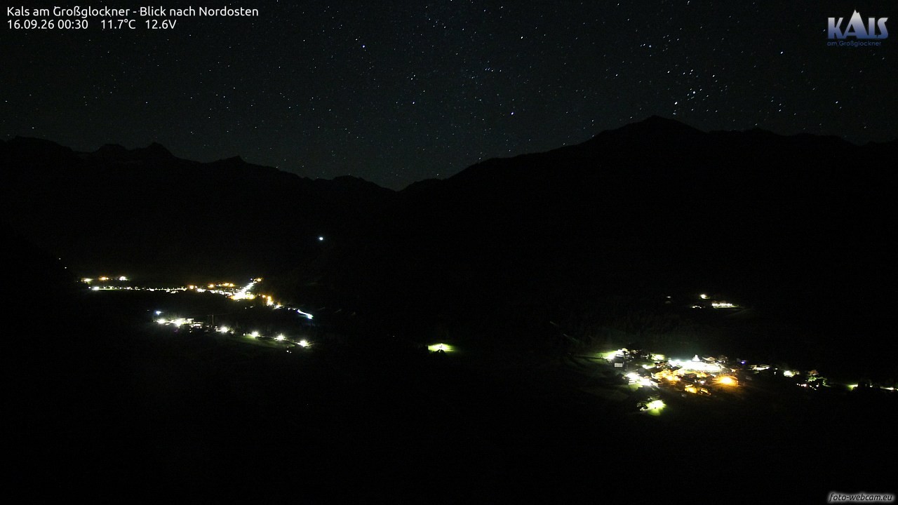 Archiv Foto Webcam Kals am Großglockner - Nordost