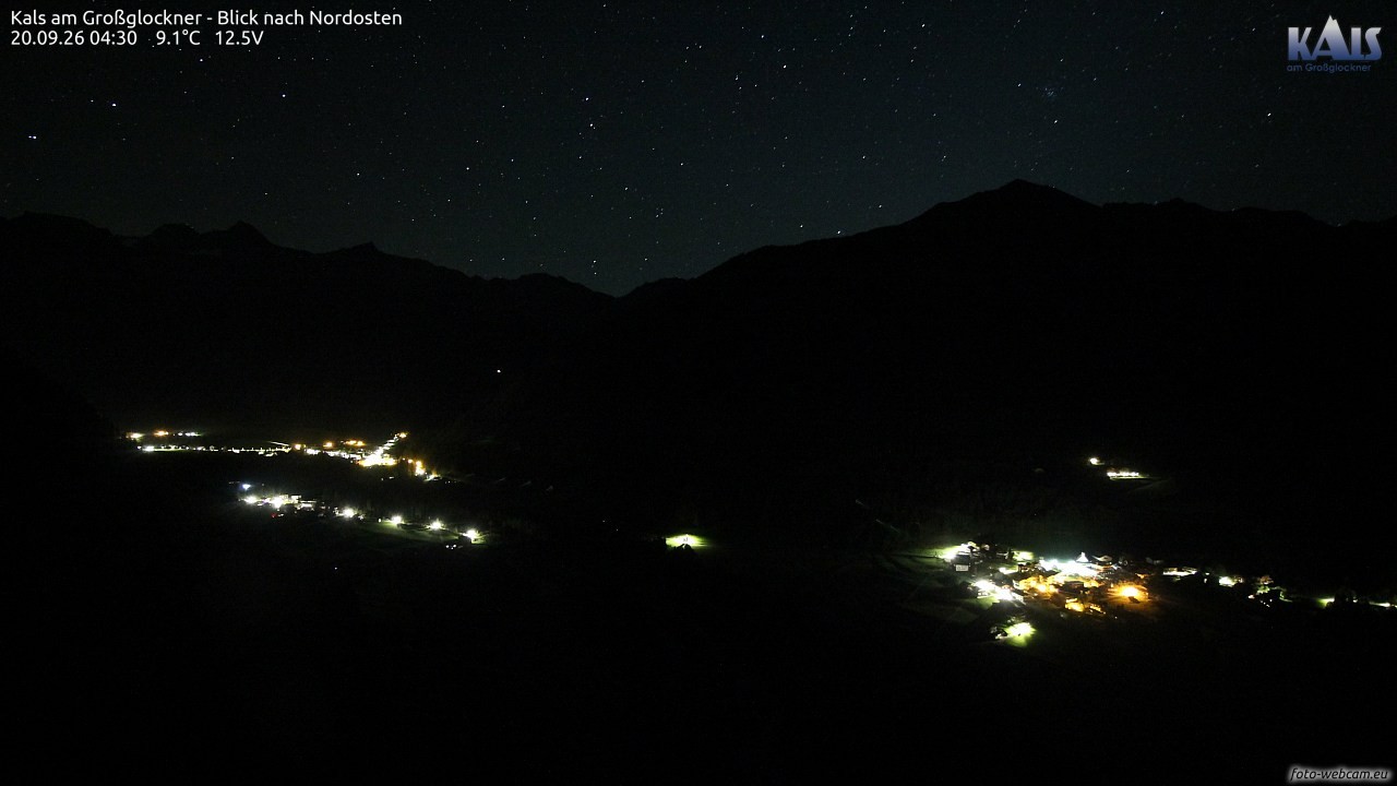 Archiv Foto Webcam Kals am Großglockner - Nordost