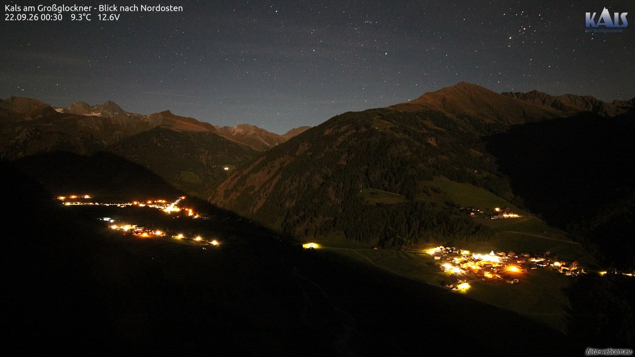 Archiv Foto Webcam Kals am Großglockner - Nordost