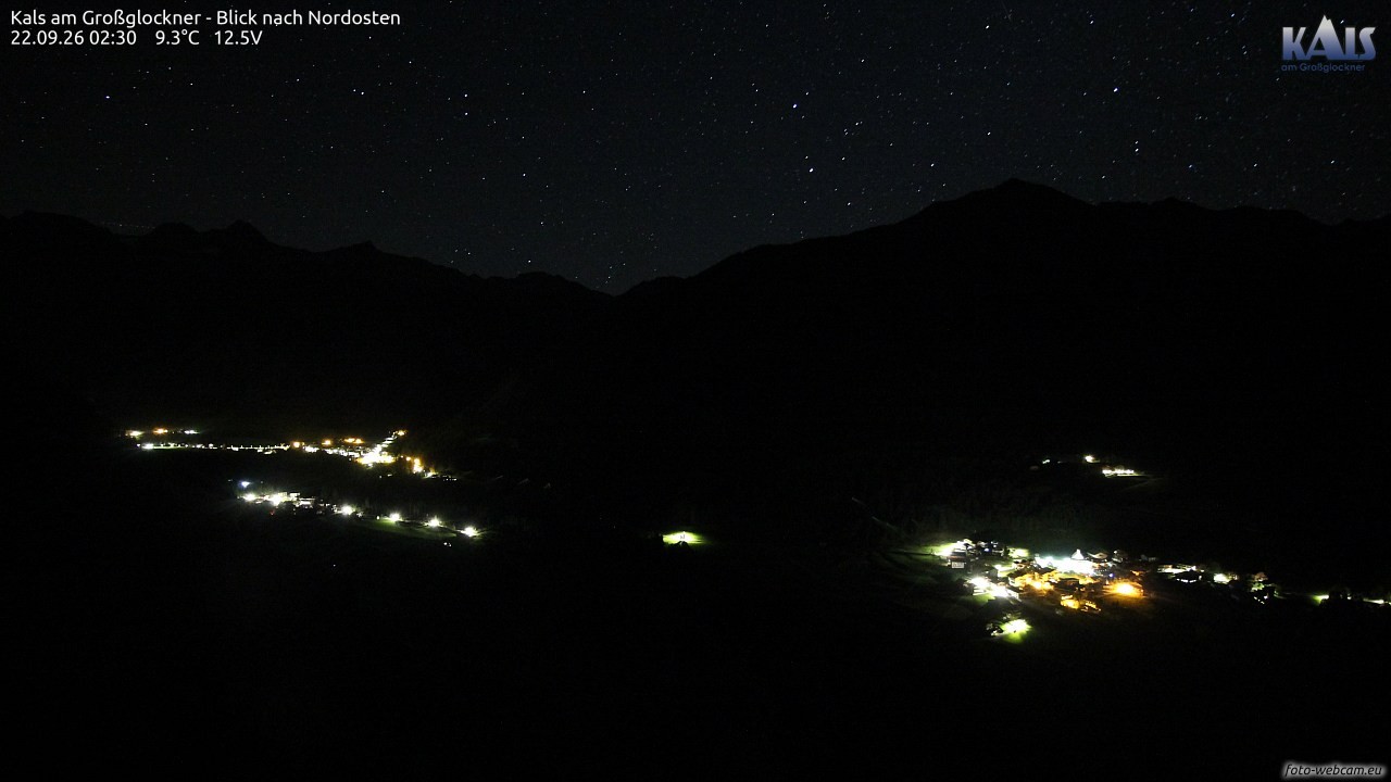 Archiv Foto Webcam Kals am Großglockner - Nordost