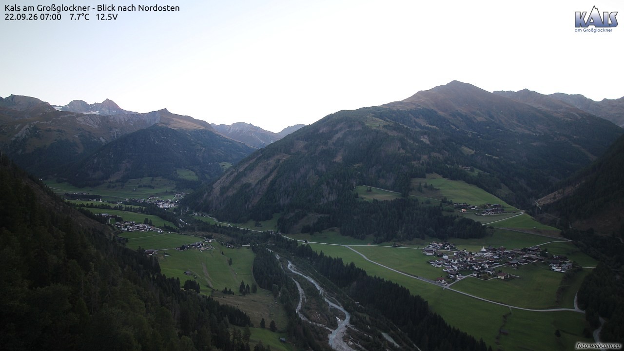 Archiv Foto Webcam Kals am Großglockner - Nordost