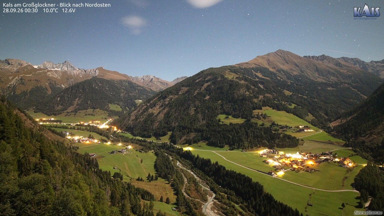 Archiv Foto Webcam Kals am Großglockner - Nordost