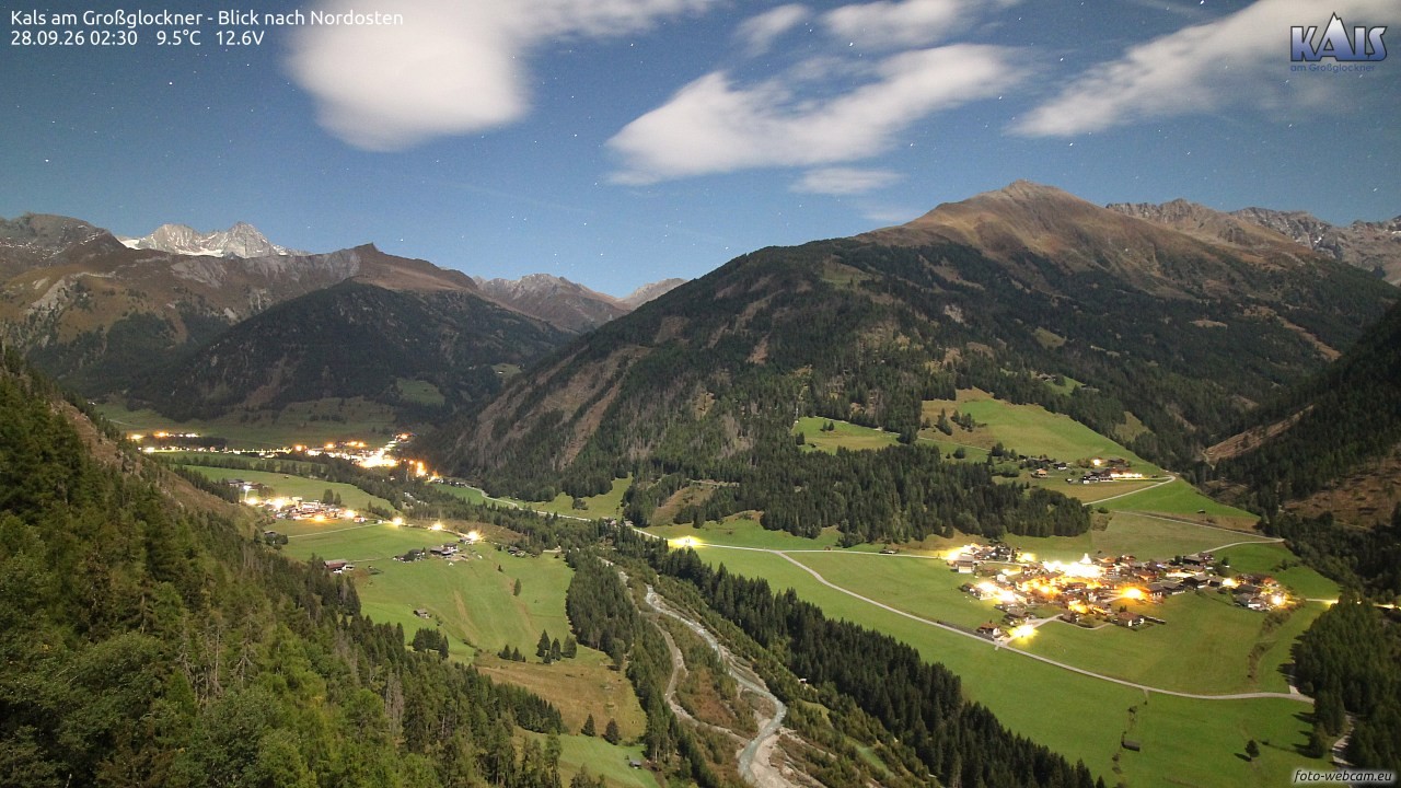 Archiv Foto Webcam Kals am Großglockner - Nordost