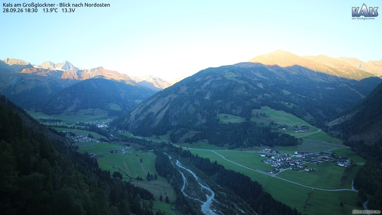 Archiv Foto Webcam Kals am Großglockner - Nordost
