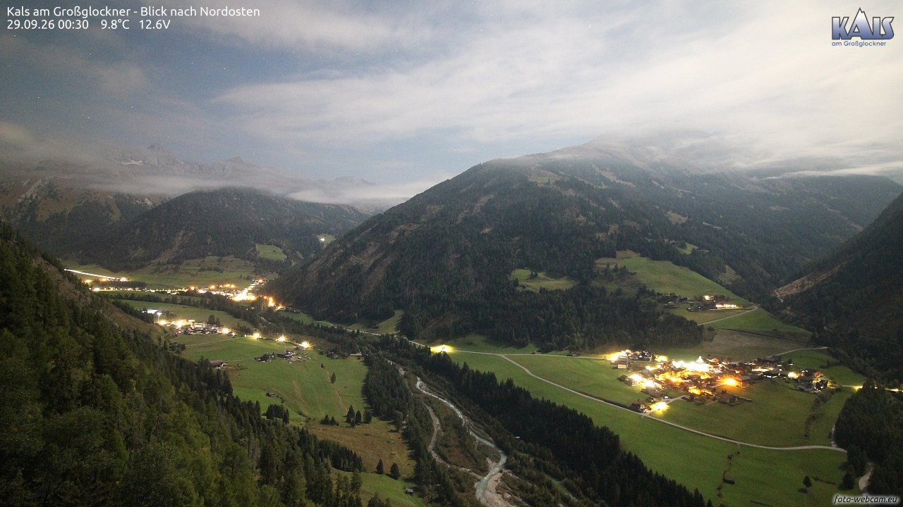 Archiv Foto Webcam Kals am Großglockner - Nordost