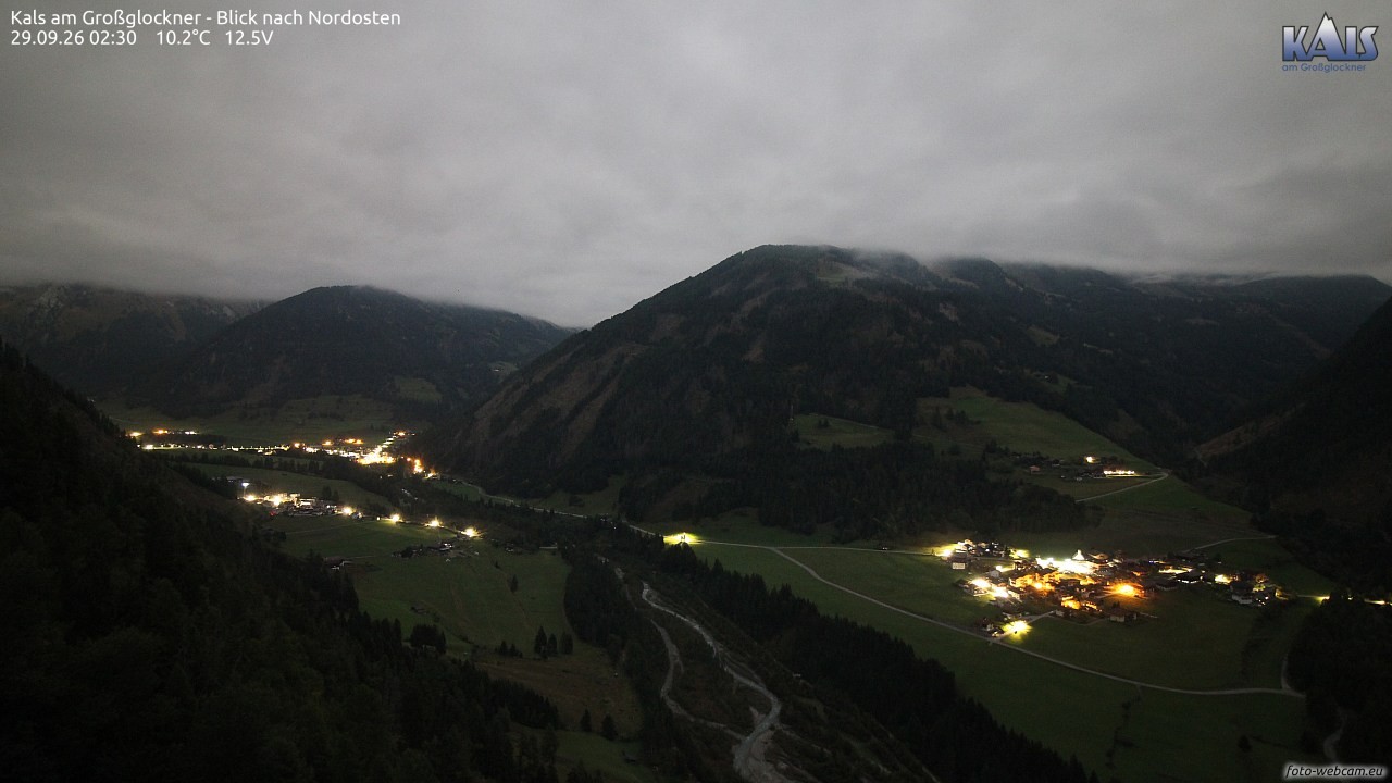 Archiv Foto Webcam Kals am Großglockner - Nordost