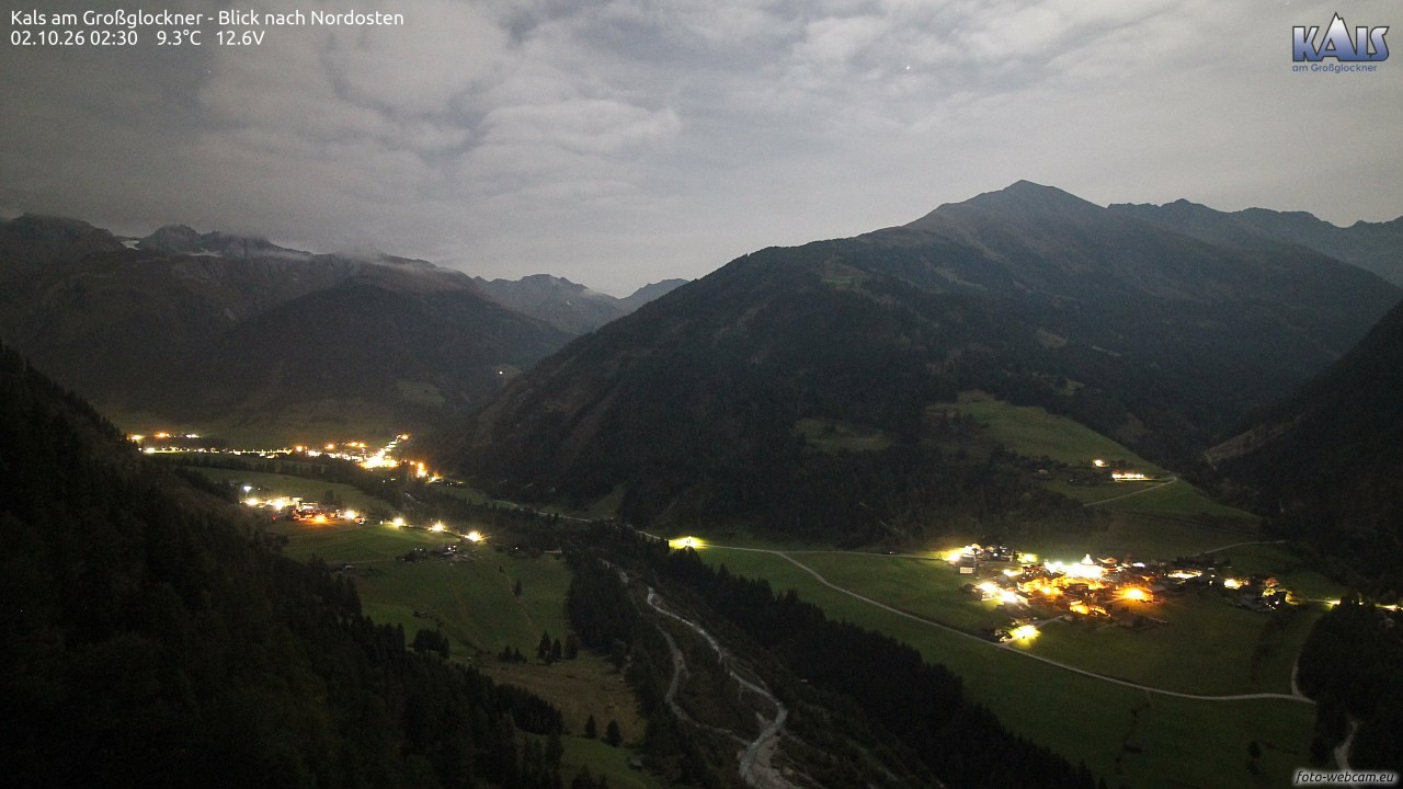 Archiv Foto Webcam Kals am Großglockner - Nordost