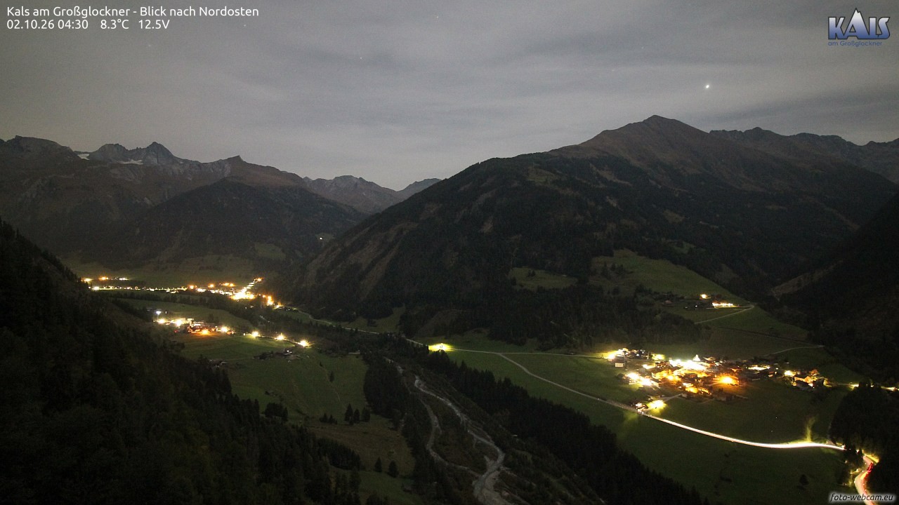 Archiv Foto Webcam Kals am Großglockner - Nordost