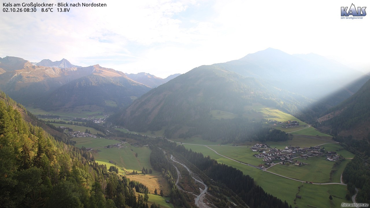 Archiv Foto Webcam Kals am Großglockner - Nordost