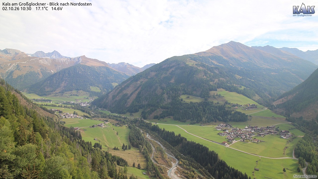 Archiv Foto Webcam Kals am Großglockner - Nordost