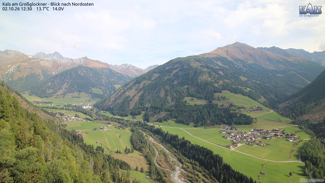 Archiv Foto Webcam Kals am Großglockner - Nordost