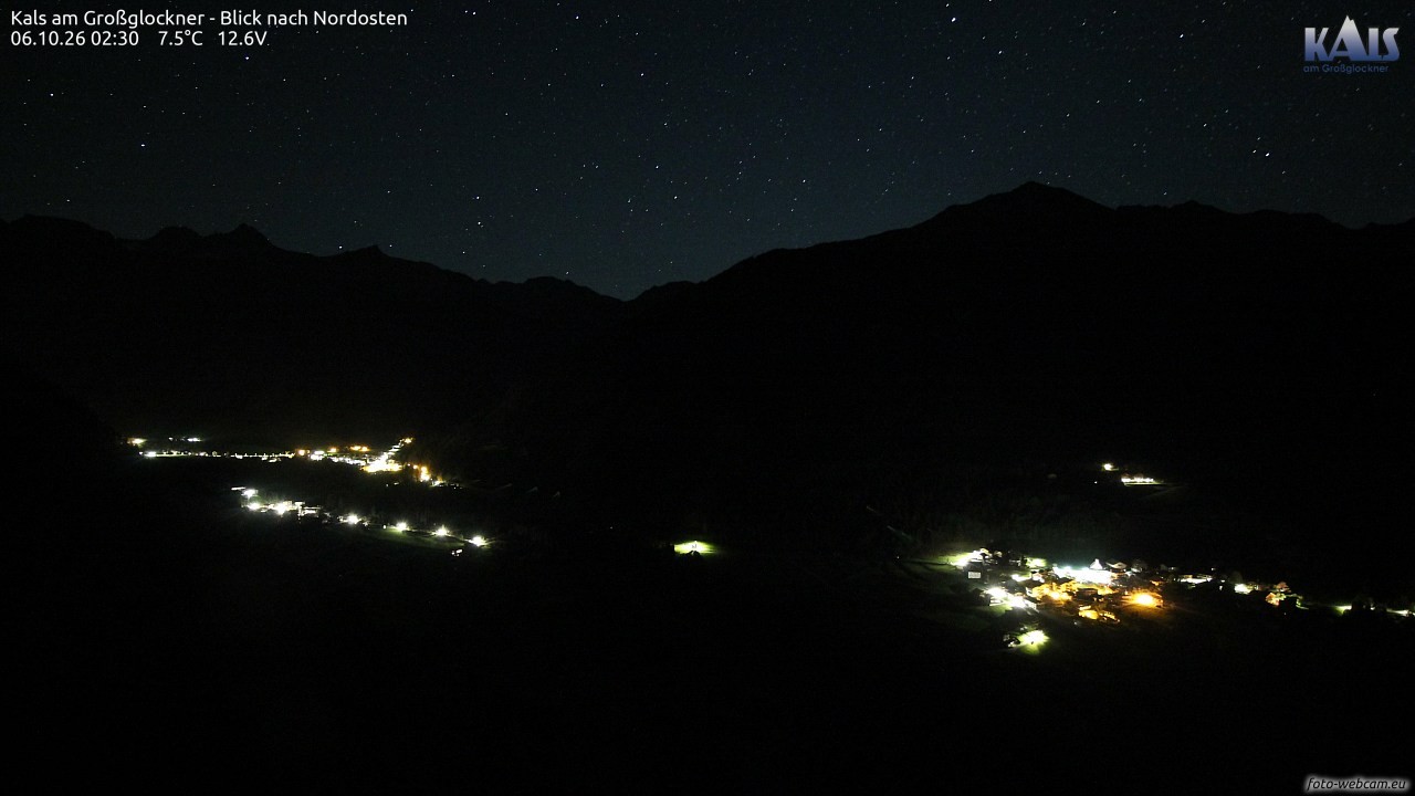 Archiv Foto Webcam Kals am Großglockner - Nordost